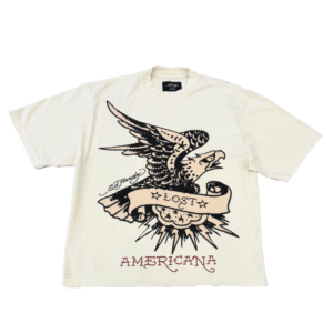 lost eagle rhinestone boxy tee